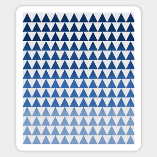 Blue Zig Zag Design Sticker